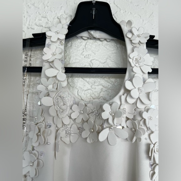 Sachin & Babi -Dominique Pleated Two-Tone Applique Formal Gown Womens Size 6 NEW - Picture 7 of 8